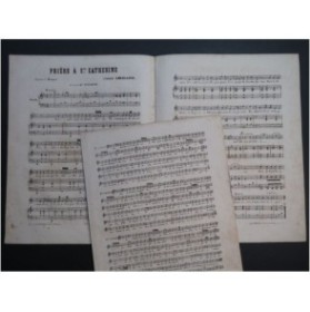 LHUILLIER Edmond Prière à Ste Catherine Chant Piano ca1850