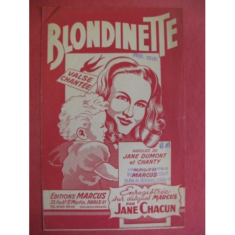 Blondinette - Jane Chacun 1951