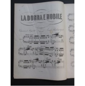 PRUDENT Émile La Donna e Mobile Verdi Piano ca1860