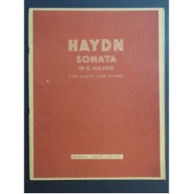 HAYDN Joseph Sonata in G Major Piano Flûte