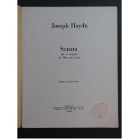 HAYDN Joseph Sonata in G Major Piano Flûte