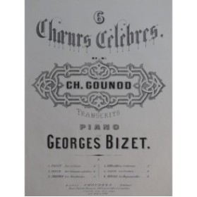 GOUNOD Charles Faust Choeur des Soldats Piano ca1866