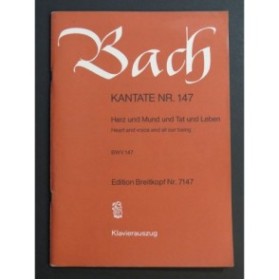 BACH J. S. Cantata No 147 Chant Piano 1981