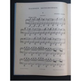 BRAHMS Johannes Danses Hongroises Cahier No 1 Piano 4 mains 1950