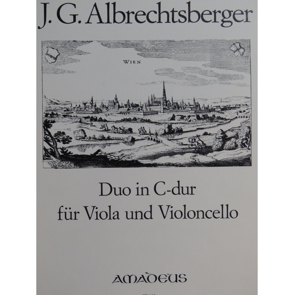 ALBRECHTSBERGER Johann Georg Duo in C dur Alto Violoncelle 1977