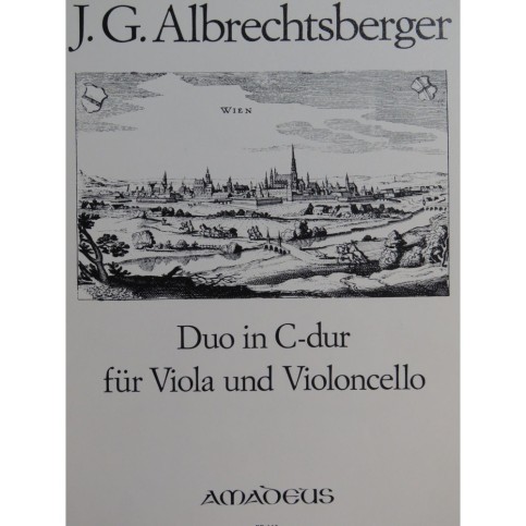 ALBRECHTSBERGER Johann Georg Duo in C dur Alto Violoncelle 1977