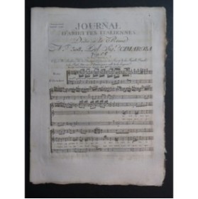 CIMAROSA Domenico Le Belle mie speranze Chant Orchestre 1791