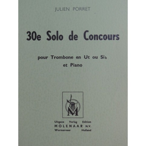 PORRET Julien 28e Solo de Concours Piano Trombone 1964
