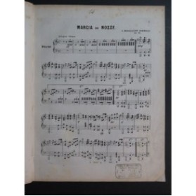 MENDELSSOHN Marcia di Nozze op 61 Piano ca1862