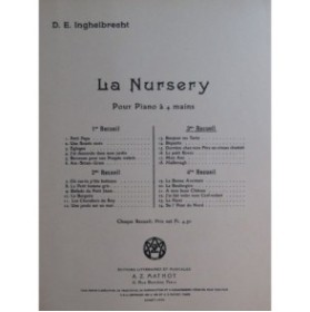 INGHELBRECHT D. E. La Nursery 3e Recueil Piano 4 mains 1921