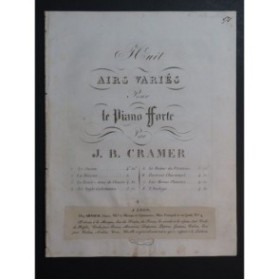 CRAMER J. B. Air Anglo-Calédonien Piano ca1820