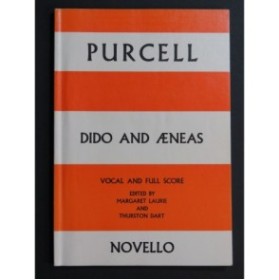 PURCELL Henry Dido and Aeneas Opéra Chant Piano