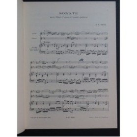 BACH J. S. Trios Violon ou Flûte Piano 1968
