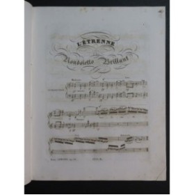 LEMOINE Henry L'Étrenne Piano ca1830