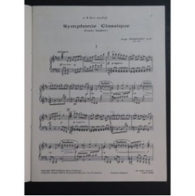 PROKOFIEFF Serge Symphonie Classique Piano