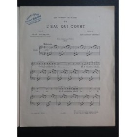 GEORGES Alexandre L'Eau qui court Chant Piano 1948