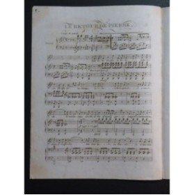 PLANTADE Charles Le retour de Pierre Chant Piano ca1830