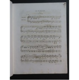 HERZ Henri Airs de Ballets Moïse Rossini No 3 Piano 1830