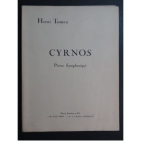 TOMASI Henri Cyrnos Poème Symphonique Dédicace 2 Pianos 4 mains 1930