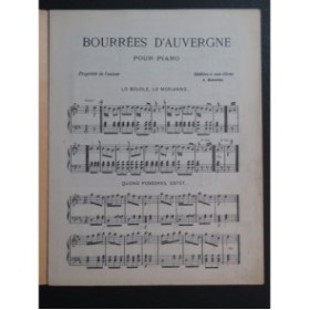 KOZLOWSKA Bourrées d'Auvergne Piano