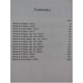 SCHUBERT Franz Complete Sonatas Sonates Piano