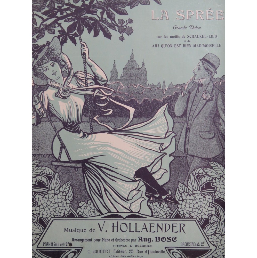 HOLLAENDER Victor La Sprée Piano 1907