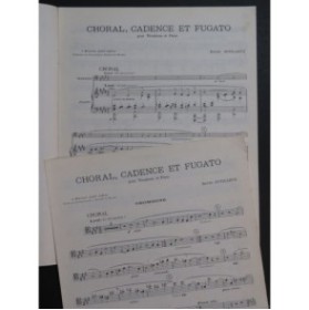 DUTILLEUX Henri Choral Cadence et Fugato Piano Trombone