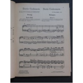 MOUSSORGSKY M. Boris Godounov Opéra Chant Piano