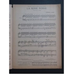 AUBRY Georges La Rose Noire Piano 1910