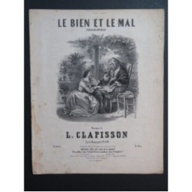 CLAPISSON Louis Le Bien et le mal Chant Piano ca1850