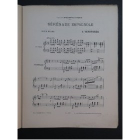 VERBRUGGE J. Sérénade Espagnole Piano