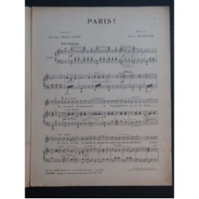 MERCIER René Paris ! H. Armengol Chant Piano 1919