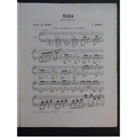 BAUER L. Nigra Danse Africaine Piano ca1887