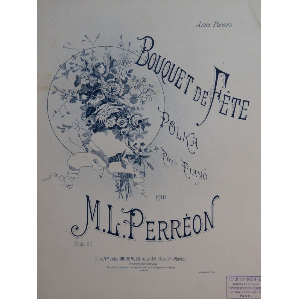 PERRÉON M. L. Bouquet de Fête Piano