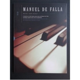 DE FALLA Manuel Music for Piano Vol 2 Pièces pour Piano 1996