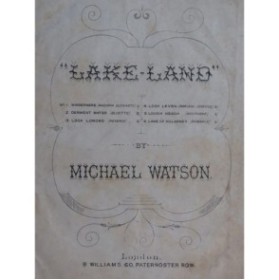 WATSON Michael Lake-Land Mazurka Piano XIXe