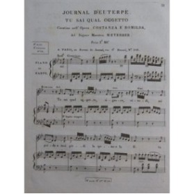MEYERBEER G. Tu Sai Qual Oggetto Chant Piano ou Harpe ca1820