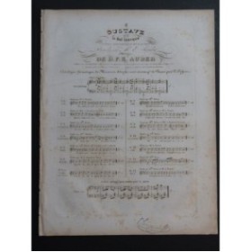 AUBER D. F. E. Gustave ou le Bal Masqué No 2 Chant Piano ca1833
