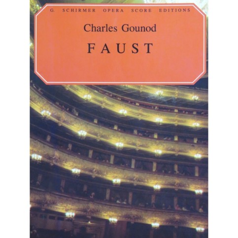 GOUNOD Charles Faust Opéra en anglais Chant Piano 1966