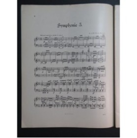 BEETHOVEN Symphonie No 5 op 67 Piano