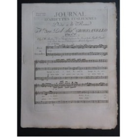 GIORDANI Giuseppe Spargo in vano Chant Orchestre 1791