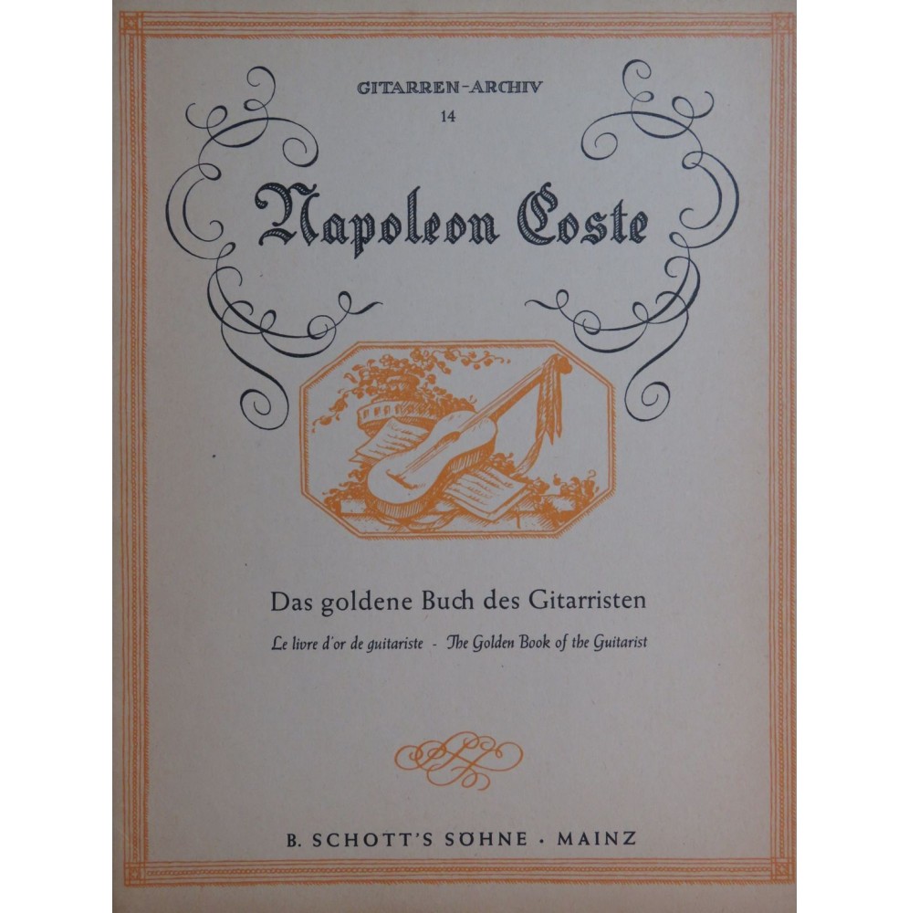 COSTE Napoléon Das goldene Buch des Gitarristen Guitare