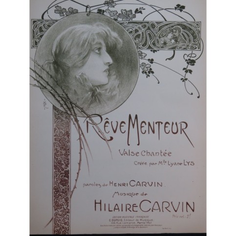 CARVIN Hilaire Rêve Menteur Chant Piano