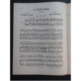 BORDÈSE Luigi Le Petit Noël Chant Piano ca1870