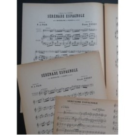 FIÉVET Claude Sérénade Espagnole Chant Piano Violon ou Mandoline
