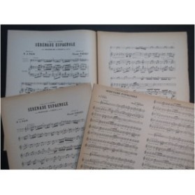 FIÉVET Claude Sérénade Espagnole Chant Piano Violon ou Mandoline