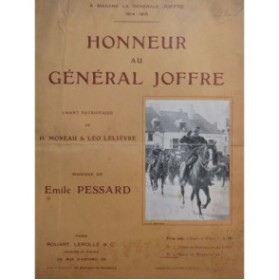 PESSARD Émile Honneur au Général Joffre Chant Piano 1915