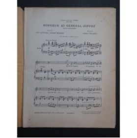 PESSARD Émile Honneur au Général Joffre Chant Piano 1915