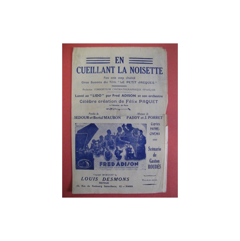 En cueillant la noisette Félix Paquet 1935