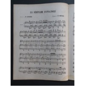 MERLE E. La Sérénade Espagnole Chant Piano ca1875